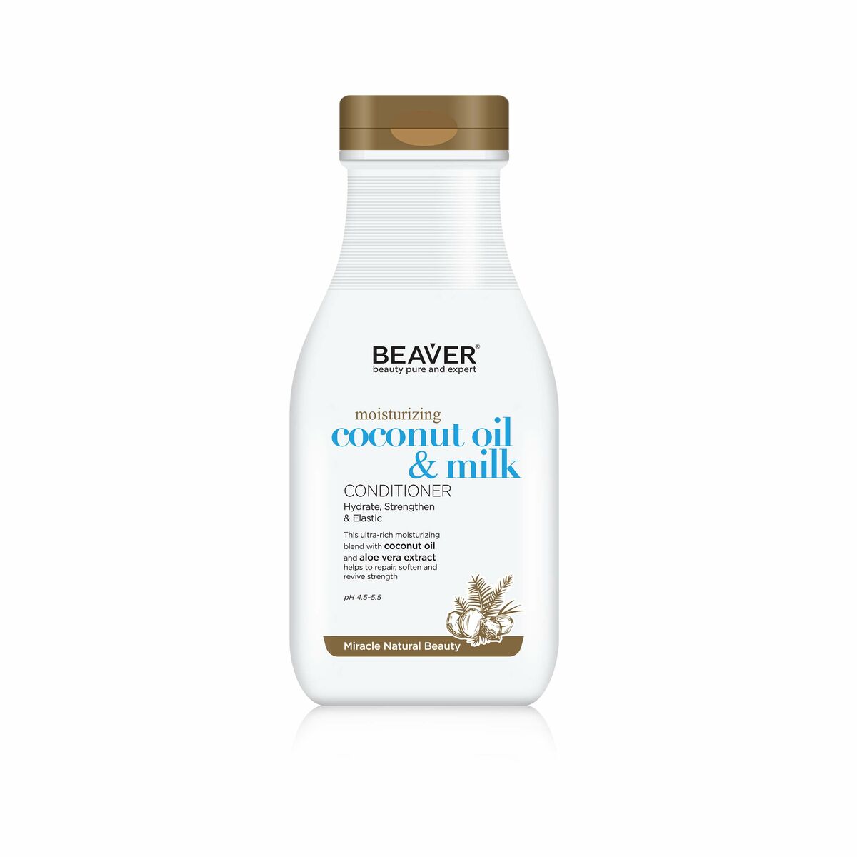 Conditioner Beaver COCONUT OIL & QUINOA 350 ml balsamflaske