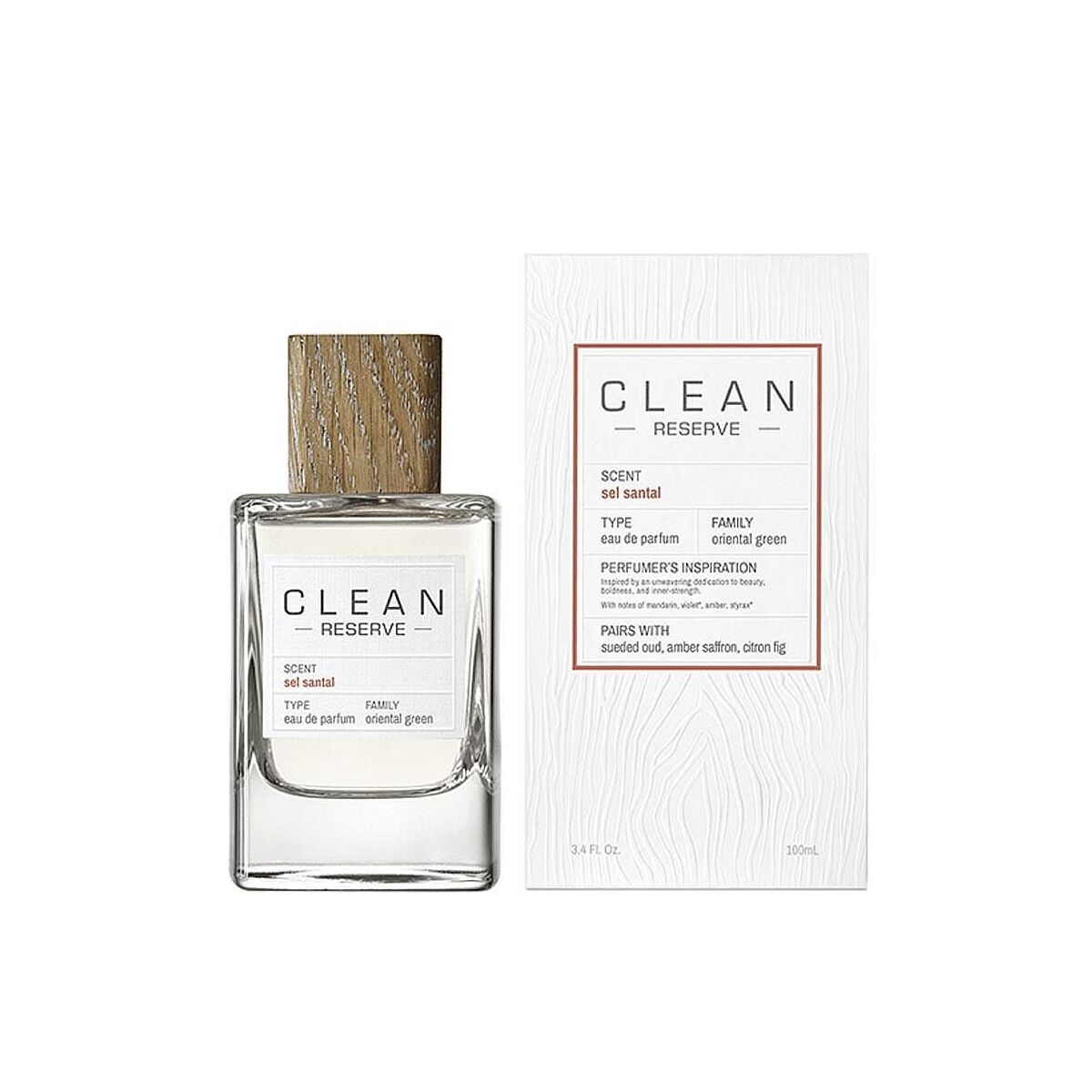 Unisex parfume Clean Sel Santal EDP 100 ml til kvinder flaske