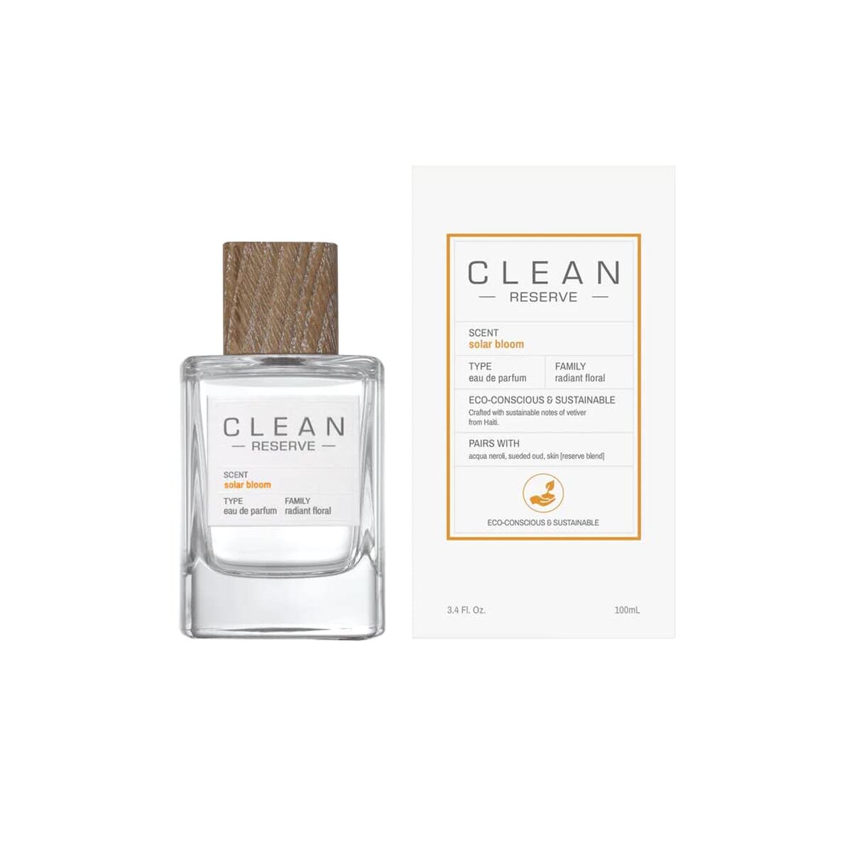 Unisex parfume Clean Solar Bloom EDP 100 ml flaske