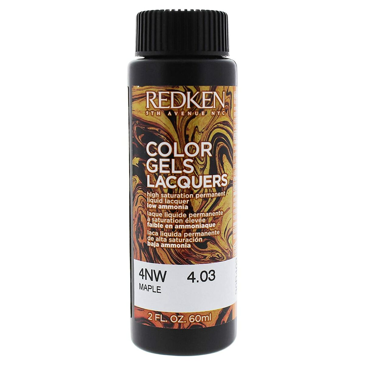 Permanent Color Redken Color Gel Lacquers 4NW-ahorn (3 x 60 ml) hudplejeemballage