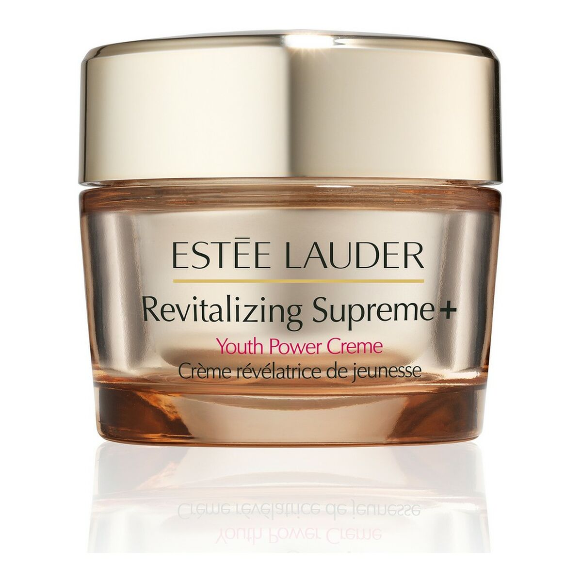 Estée Lauder Revitalizing Supreme+ Youth Power Creme krukke på hvid baggrund