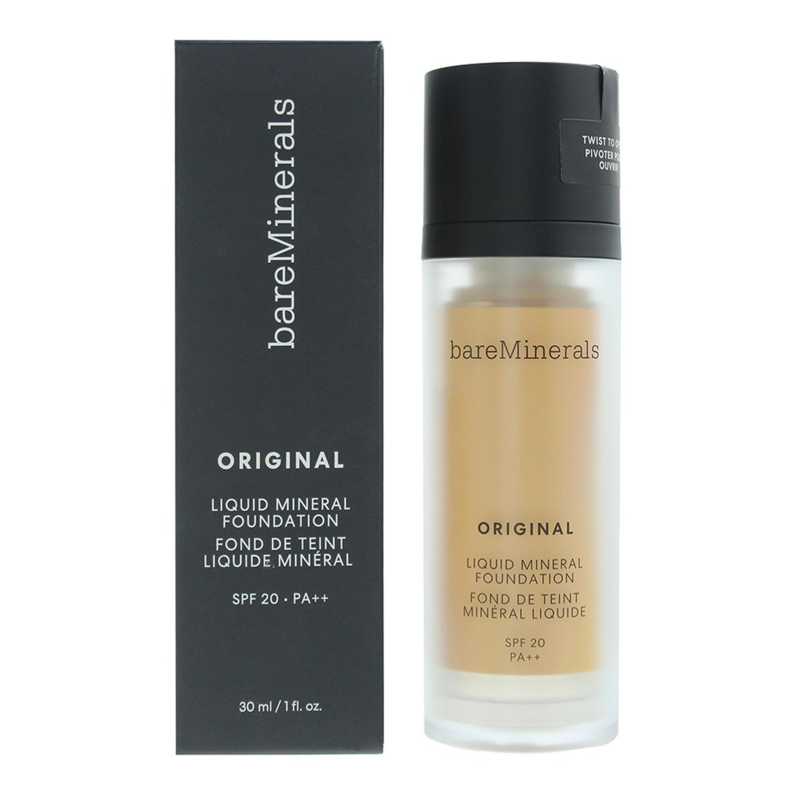 BareMinerals, Original Liquid Mineral, Luminous, Liquid Foundation, 08, Light, SPF 20, 30 ml