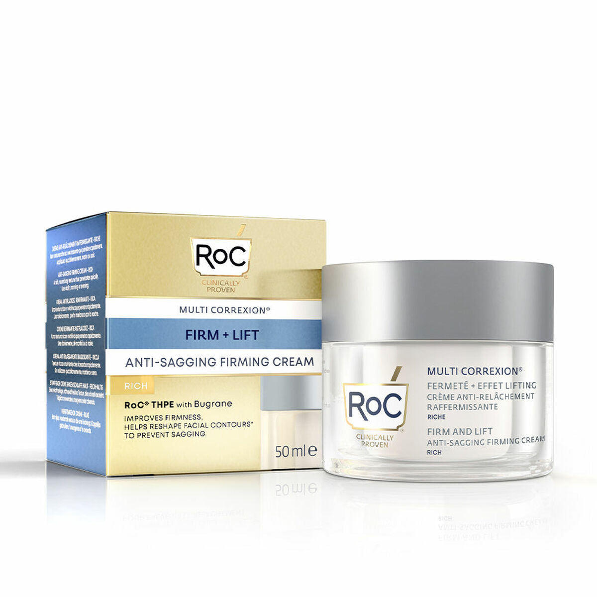 Firming Cream Roc Firm Lift 50 ml til kvinders hudplejeemballage
