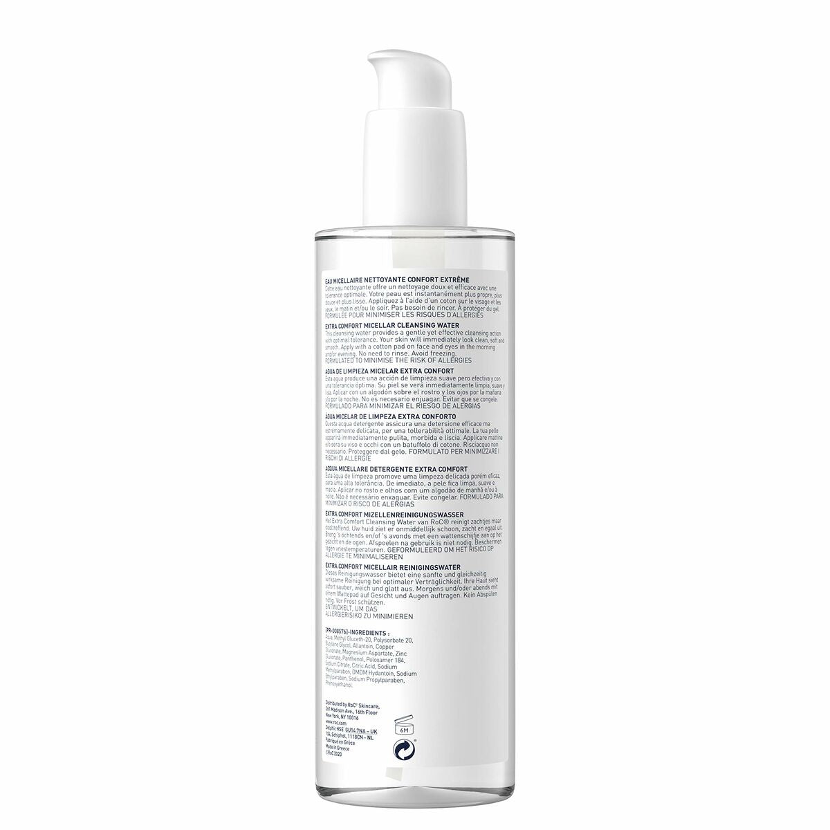 Micellar Water Roc Agua Micelar 400 ml produktemballage