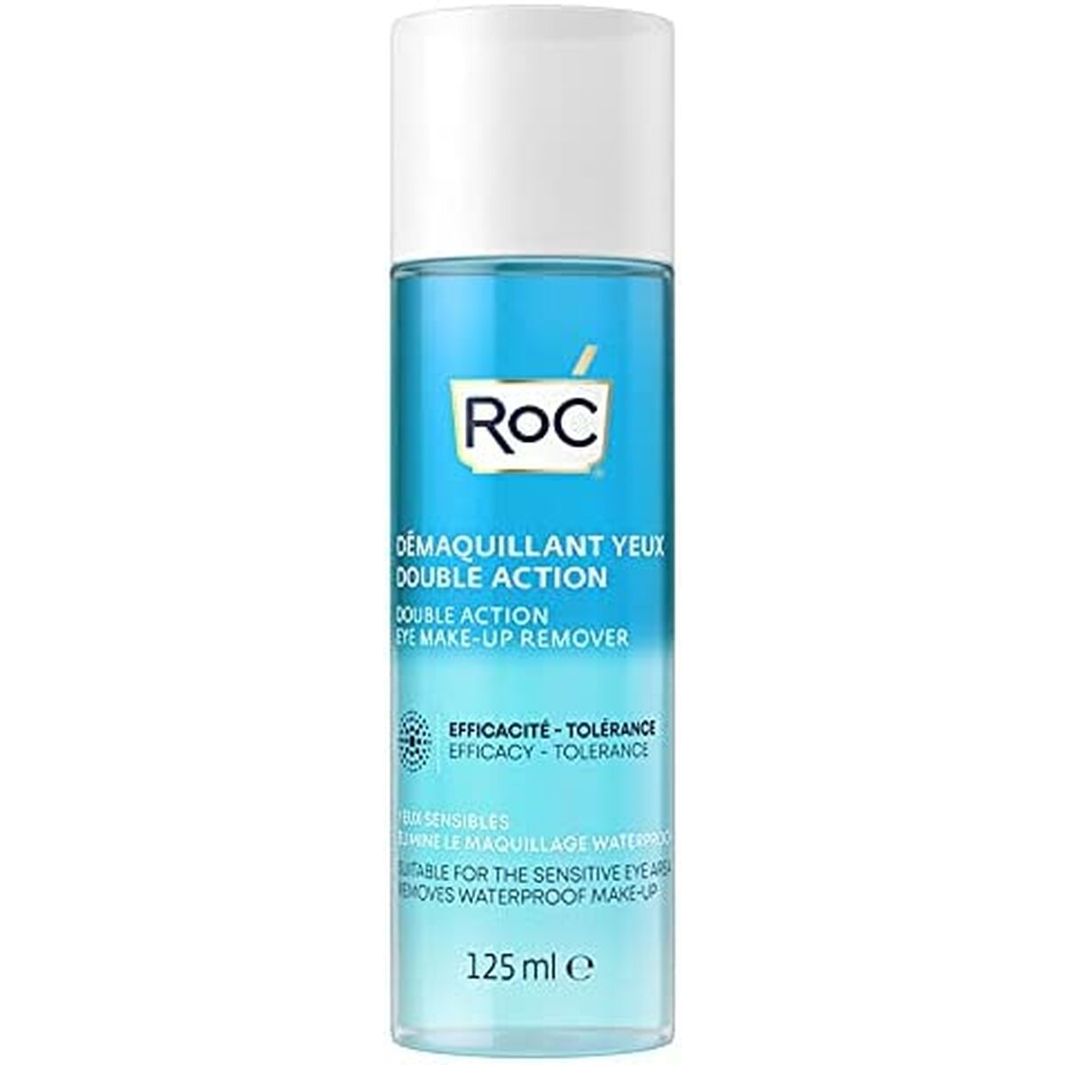 Eye Make Up Remover Roc Desmaquillante De Ojos 125 ml Dobbeltvirkende produktemballage