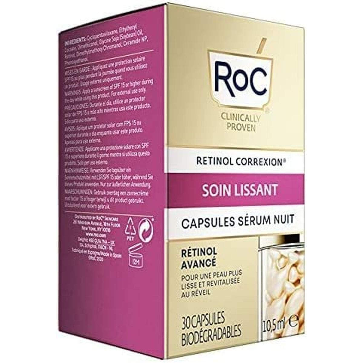 Ansigtsserum Roc Line Smoothing Advanced Retinol (30 enheder) til kvinders serumflaske