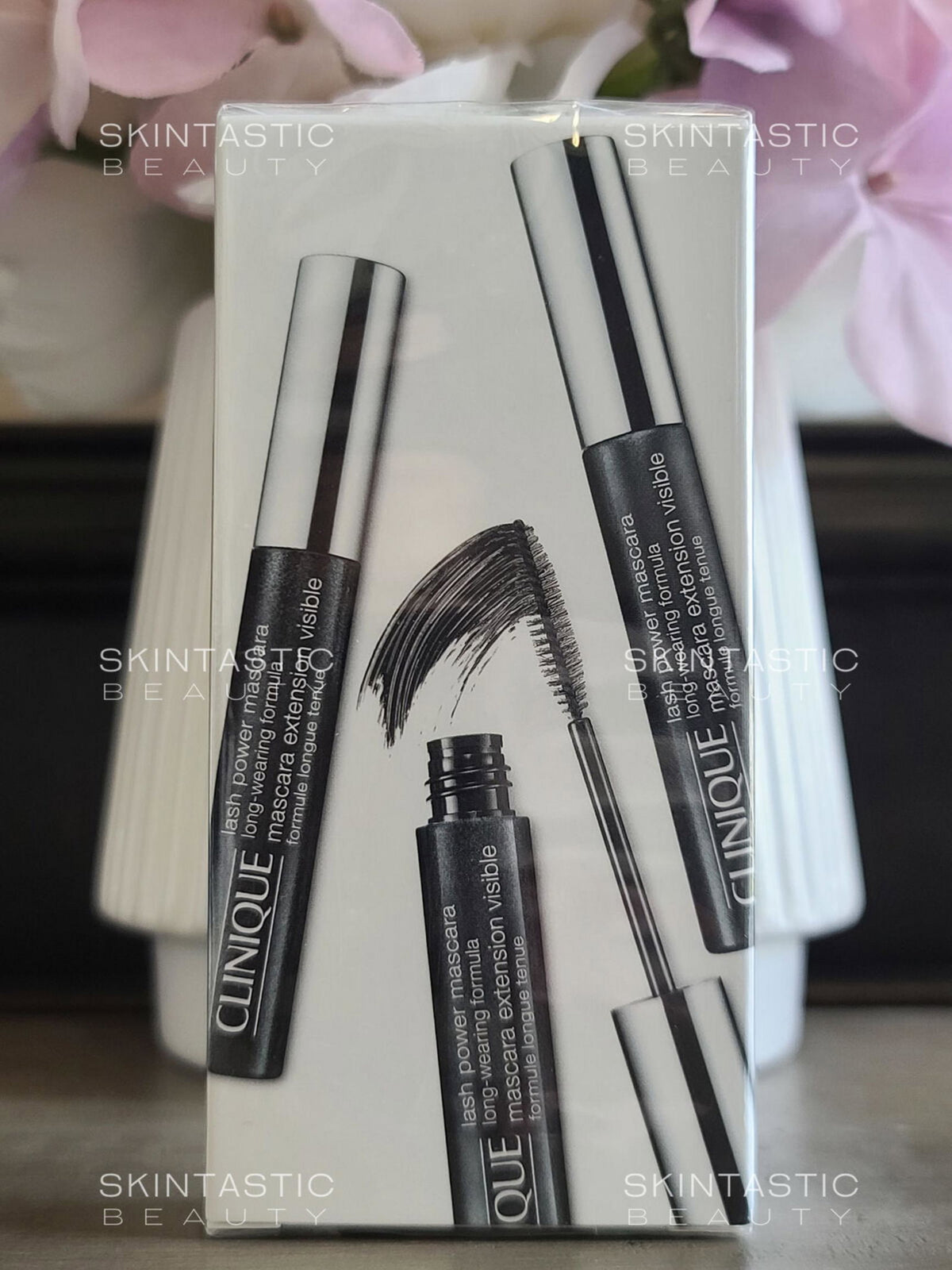Set Trio, Clinique, Lash Power Extension, Lengthening, Mascara, 01, Black Onyx, 3 pcs, 6 ml