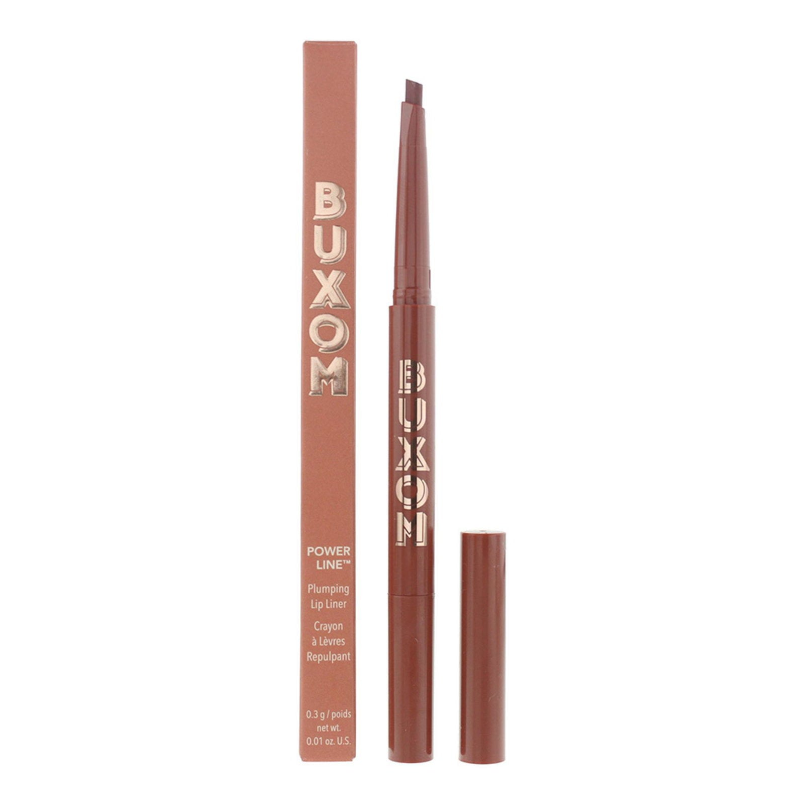 Buxom, Power Line, Lip Liner, Savvy Sienna, 0.3 g