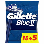 Engangsbarberkniv Gillette Blue II 20 enheder til kvinder produktemballage