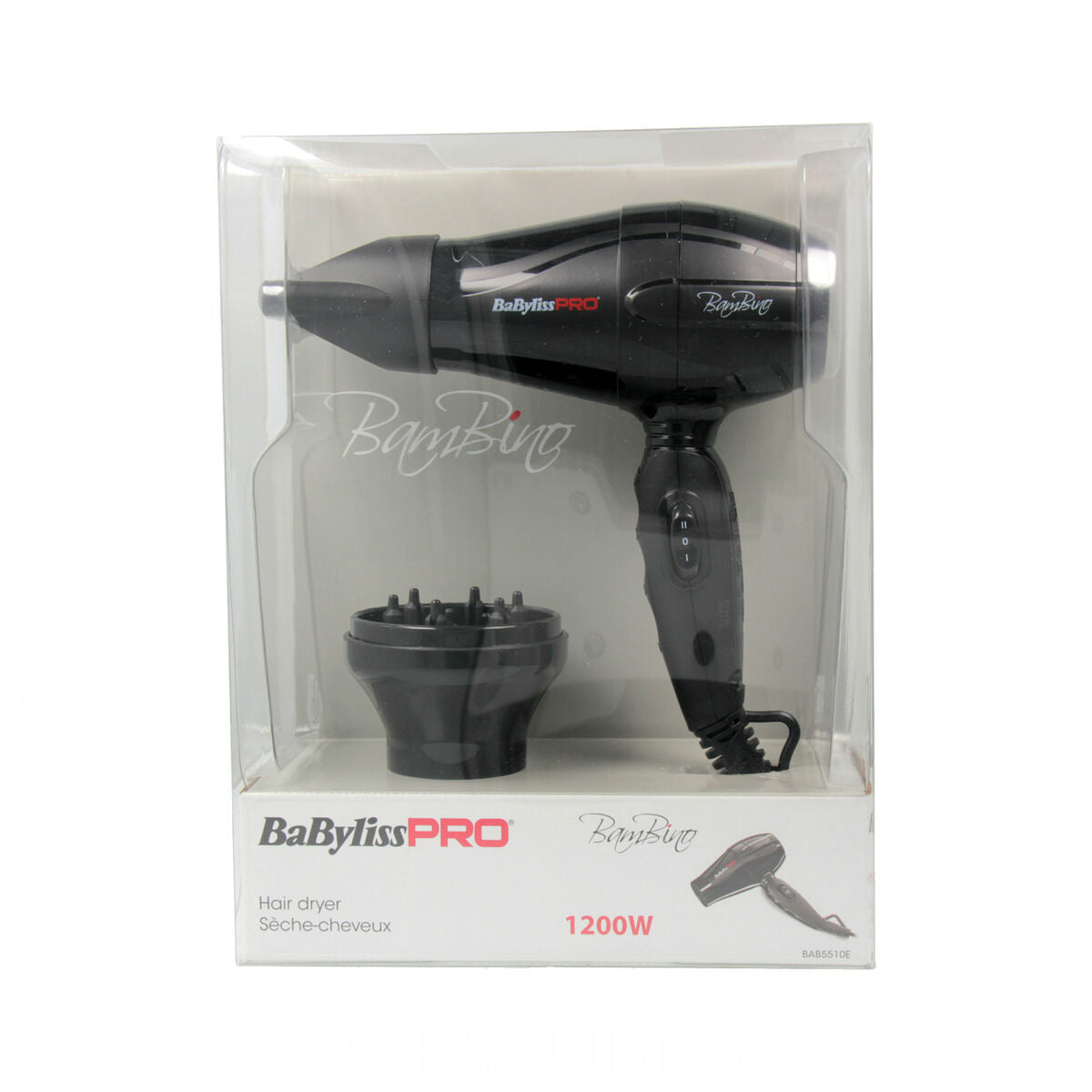 Hårtørrer Babyliss BAB5510E Sort 1200 W produktemballage