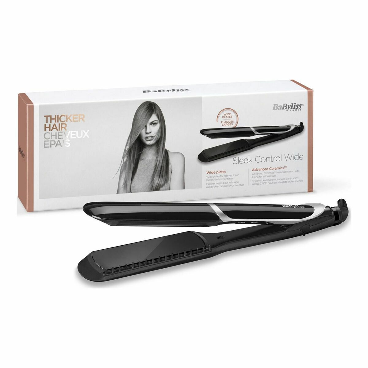 Glattejern Babyliss ST397E Sort produktemballage