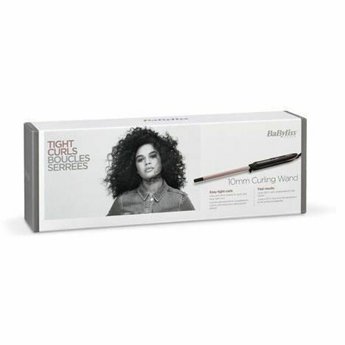 Hårtang Babyliss C449E 10 mm Keramisk Ultrafin produktemballage