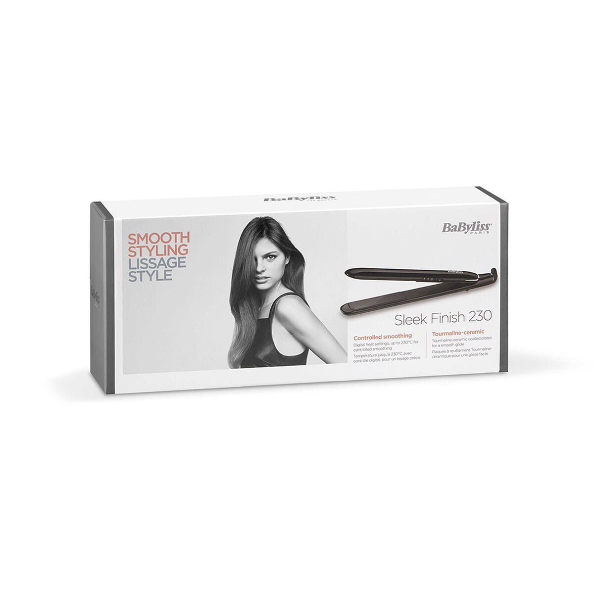 Glattejern Babyliss Sleek Finish 230E Sort produktemballage