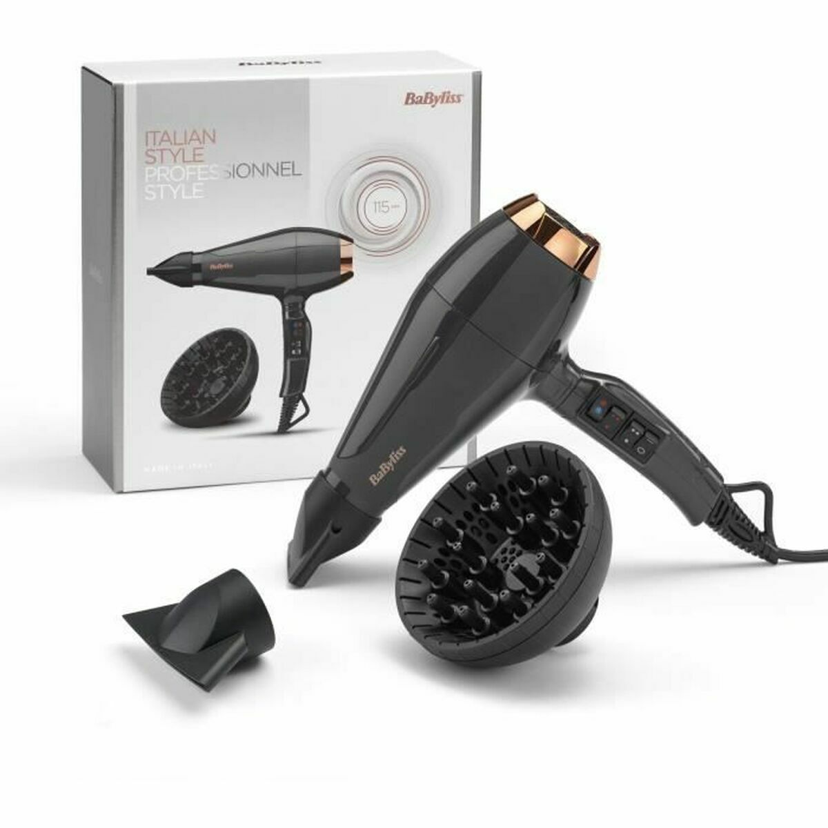Hårtørrer Babyliss 6719DE Sort Grå 2200 W produktemballage