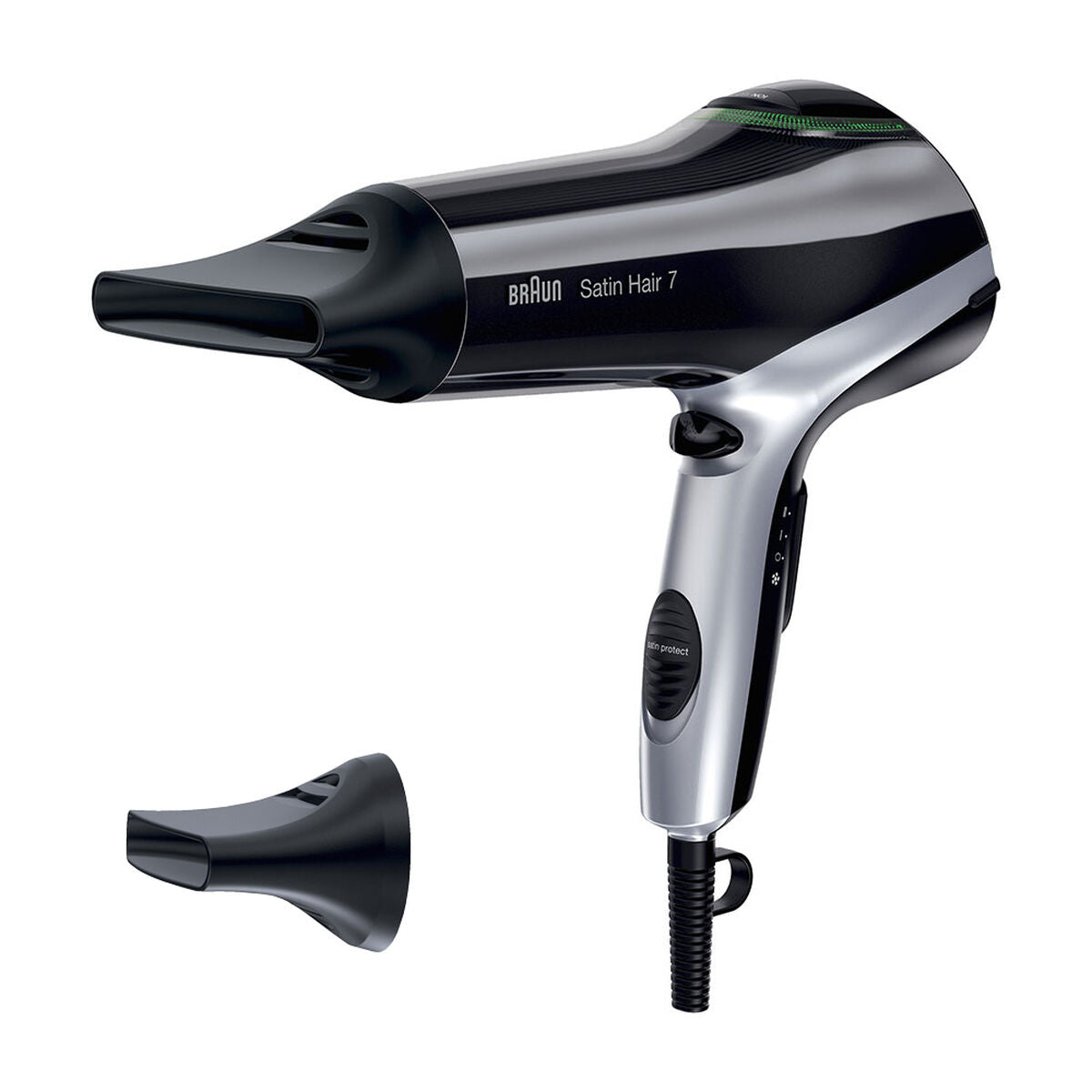 Hårtørrer Braun Satin Hair 7 HD710 Sort 2200 W Ionisk produktemballage