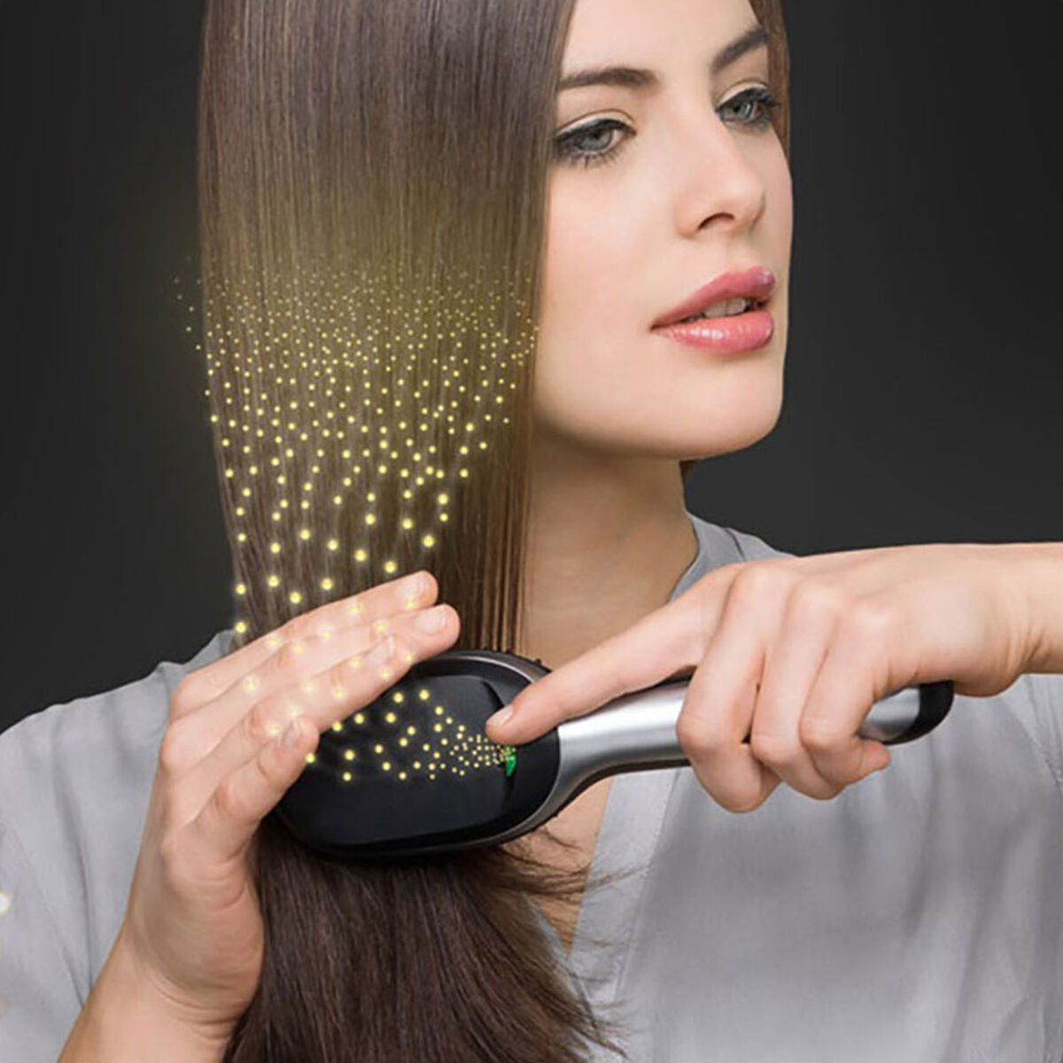 Smoothing Brush Braun Satin Hair 7 br710e Black Ionic produktemballage