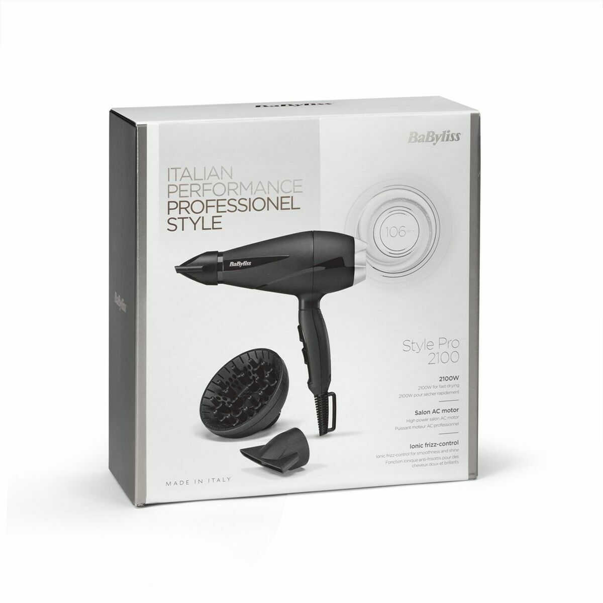 Hårtørrer Babyliss 6710DE produktemballage