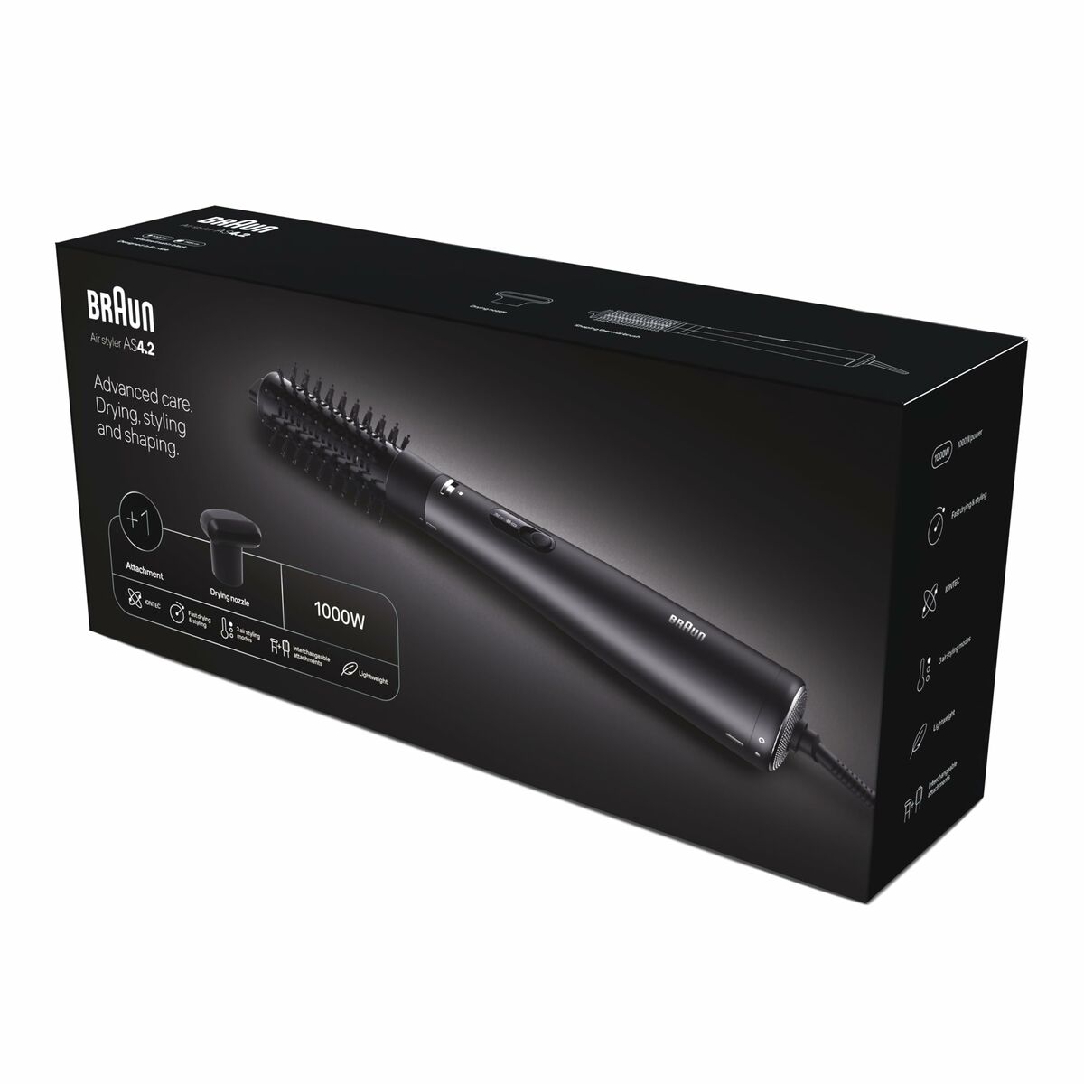 Varmebørste Braun AS420E 42 mm produktemballage