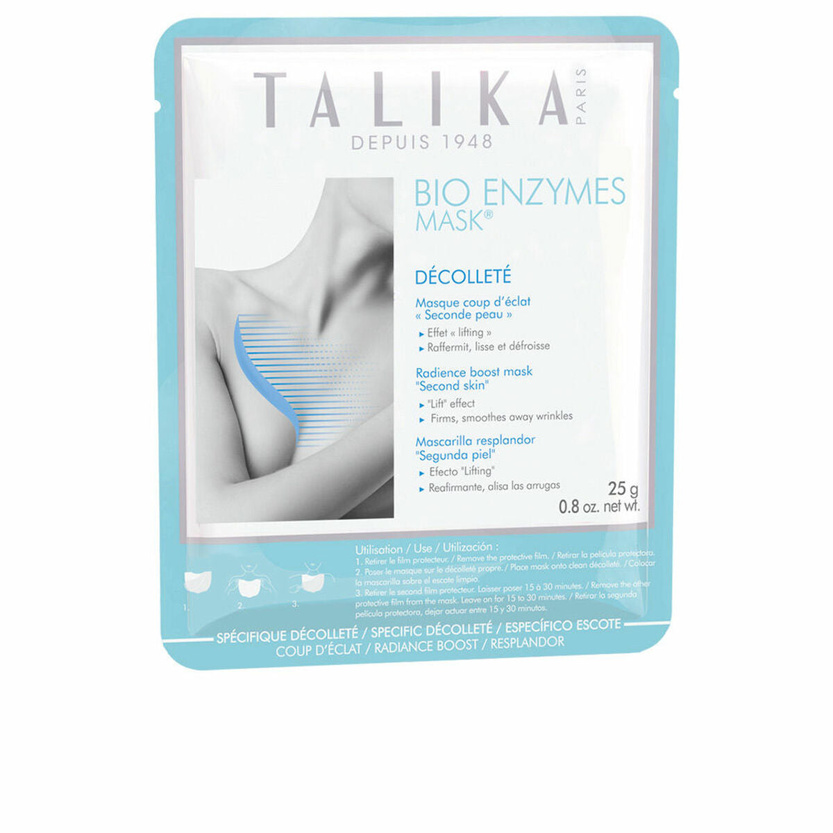 Firming Neck and Décolletage Cream Talika 25 g hudplejeemballage