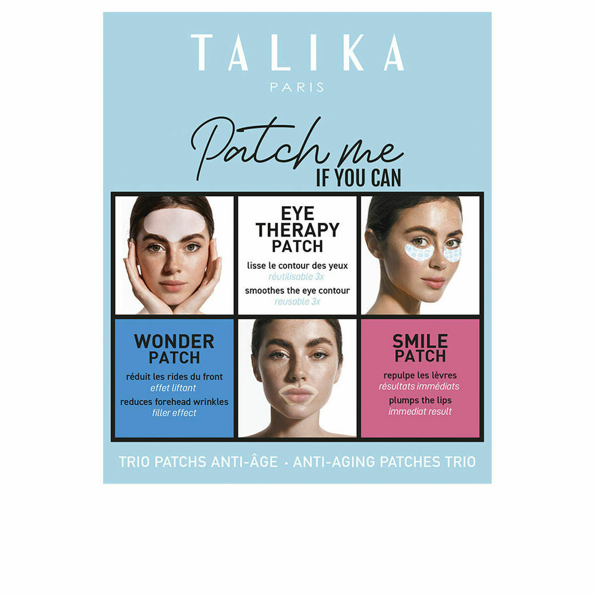 Sæt Talika WONDER PATCH 3 stykkers produktemballage