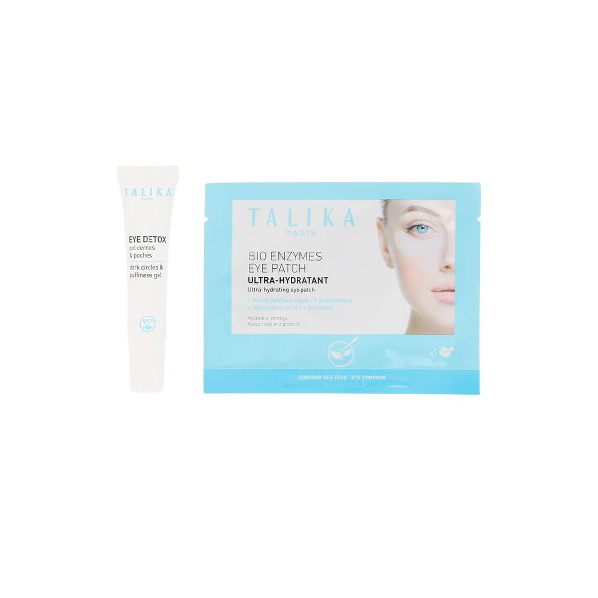 Make-up sæt Talika EYE DETOX 2 stks produktemballage