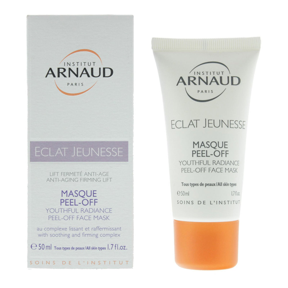 Institut Arnaud, Youthful Radiance, Radiance and Lifting, Peel-Off Mask, Face, 50 ml