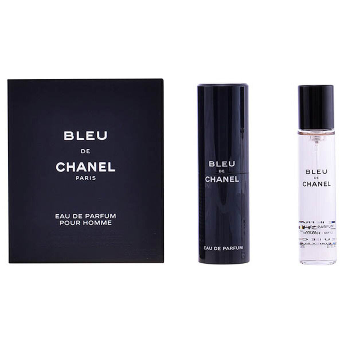 Herreparfumesæt Chanel BLEU til mænd produktemballage