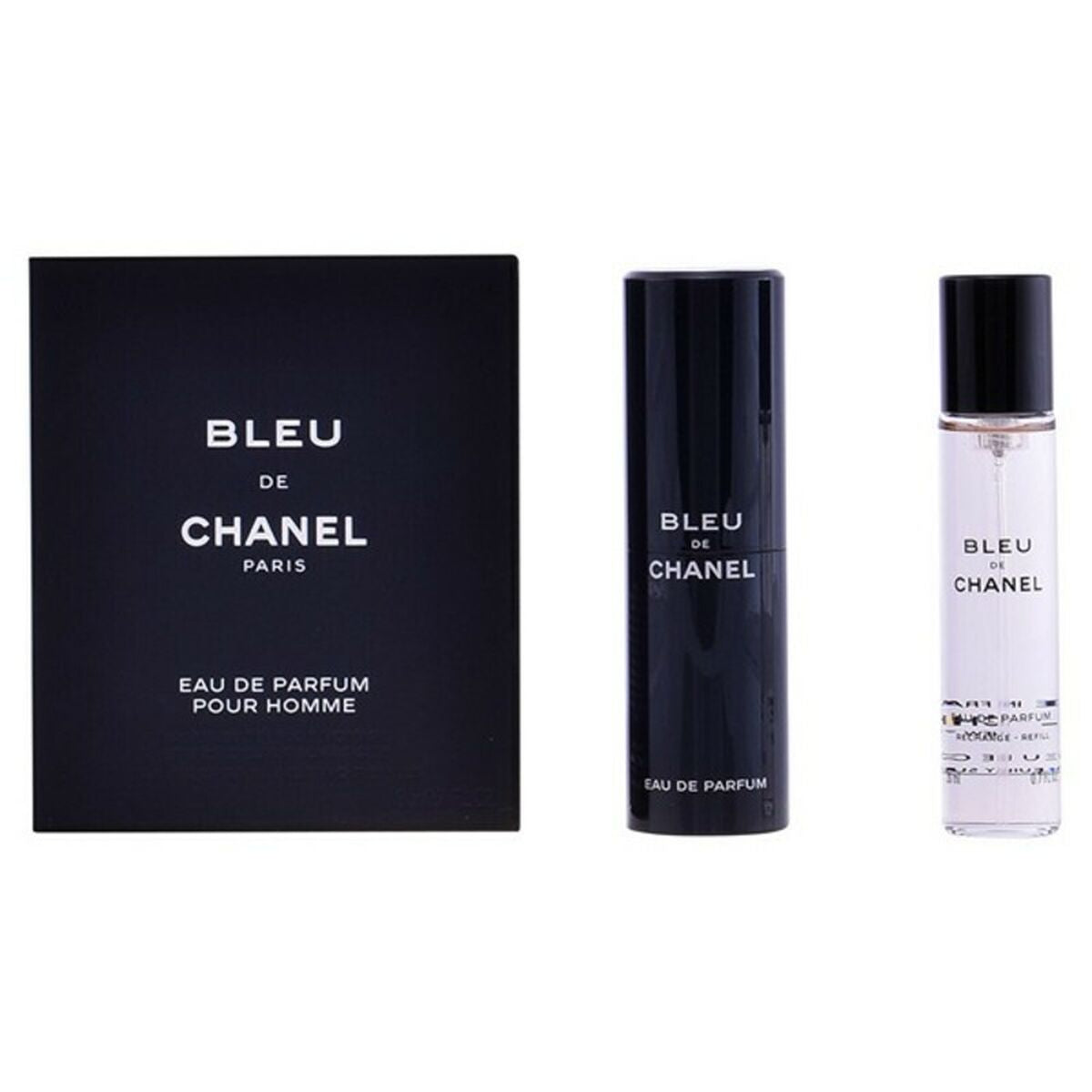 Herreparfumesæt Chanel BLEU til mænd produktemballage