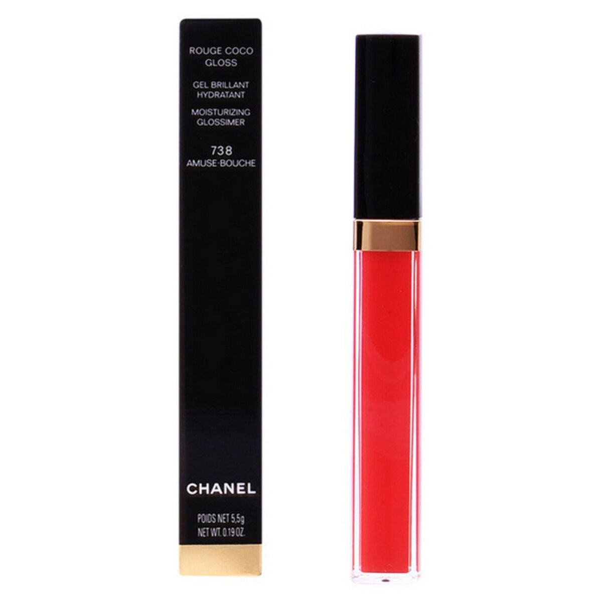Lipgloss Rouge Coco Chanel produktemballage