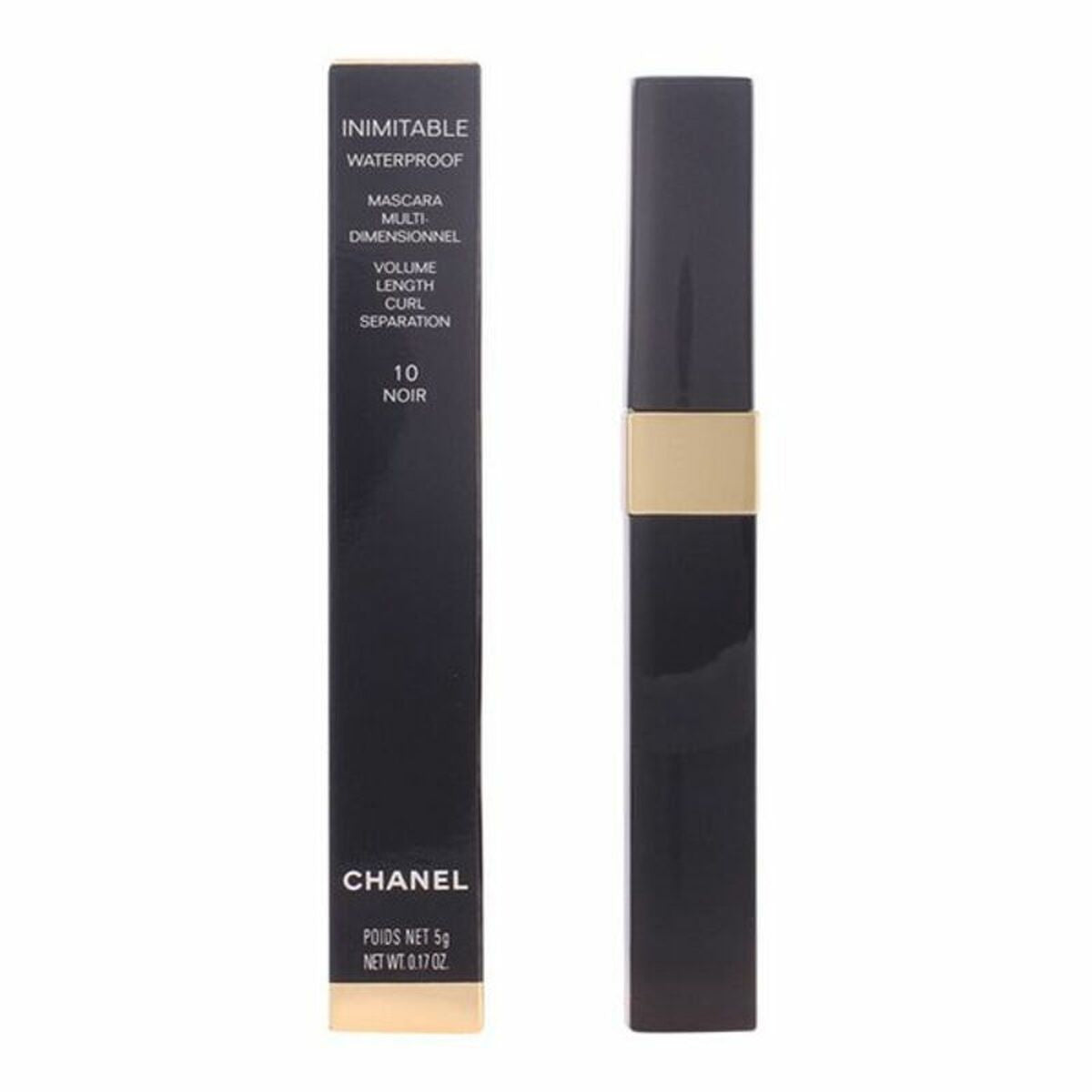 Volume Effect Mascara Chanel Inimitable Wp Black Nº 10 Nº 10 Noir Nº 10-Noir 5 g makeup emballage