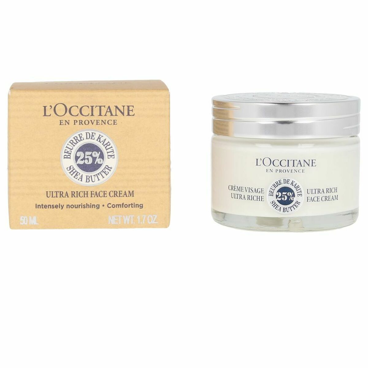 Restorative Cream L'Occitane En Provence 01CV050K18 50 ml Shea Butter hudplejeemballage