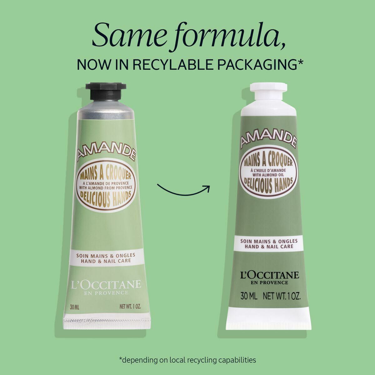 Fugtgivende fodcreme L'Occitane En Provence 30 ml hudplejeemballage