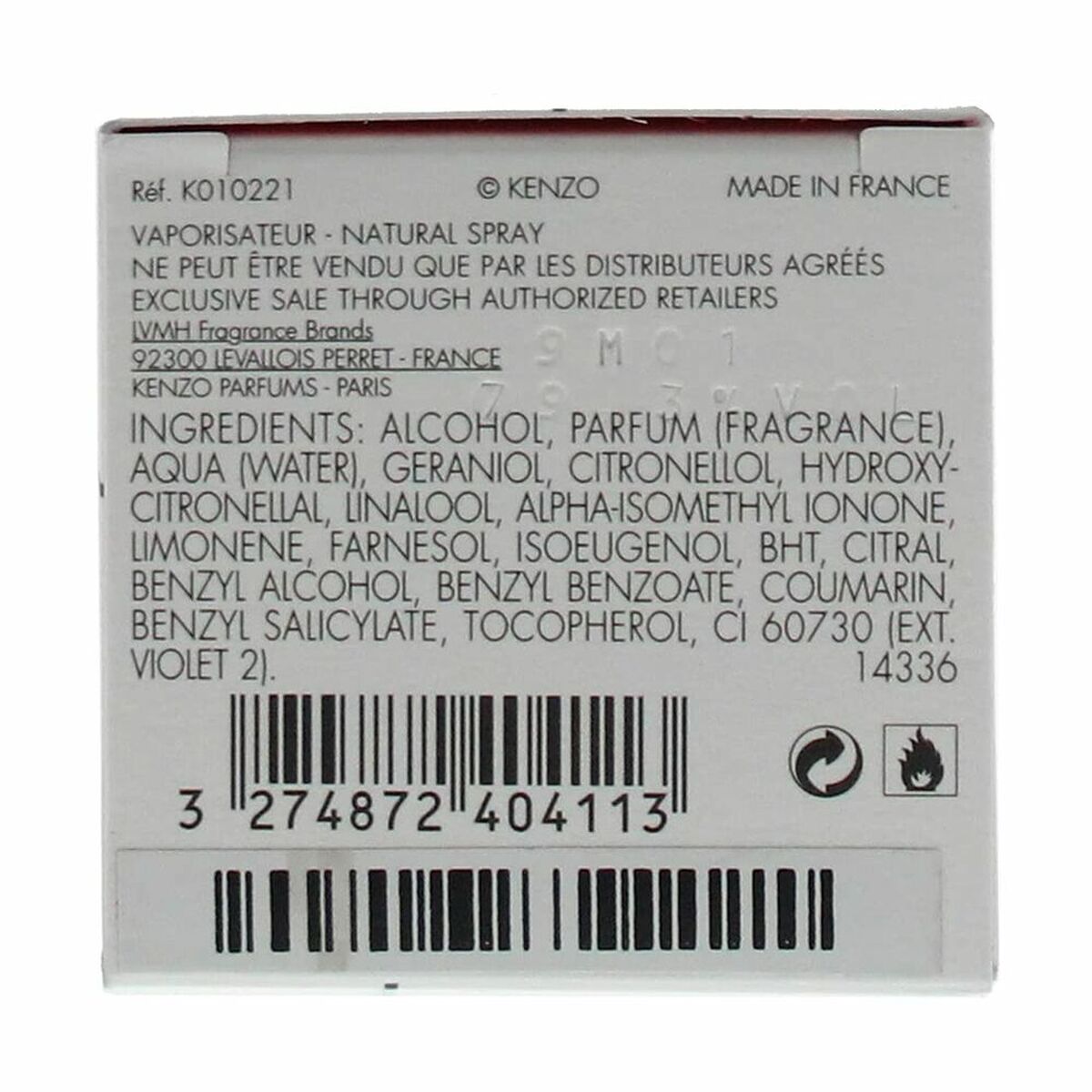 Dameparfume Kenzo EDP 30 ml til Dameflaske