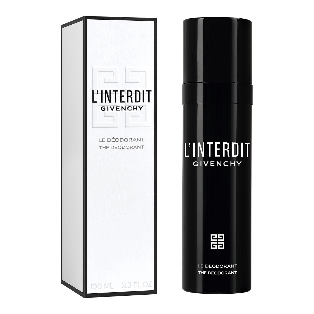 Spray Deodorant Givenchy L'interdit 100 ml til Damer produktemballage