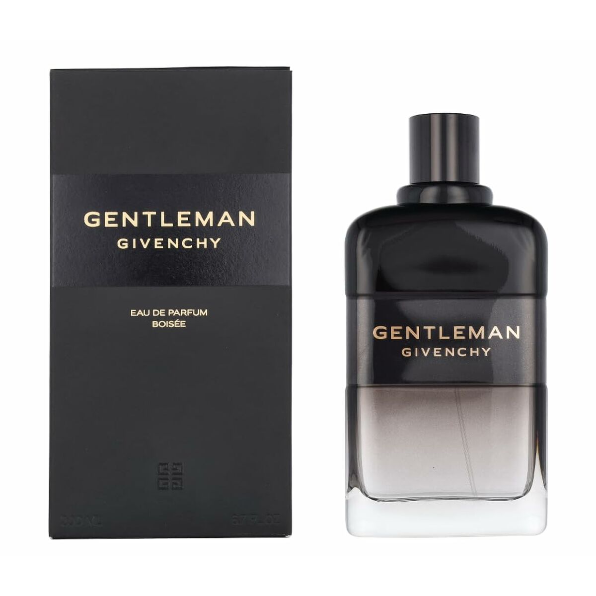 Dameparfume Givenchy Gentleman Boisée 200 ml til mænd produktemballage