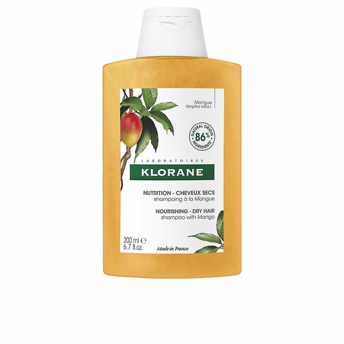 Nærende Shampoo Klorane 200 ml shampooflaske