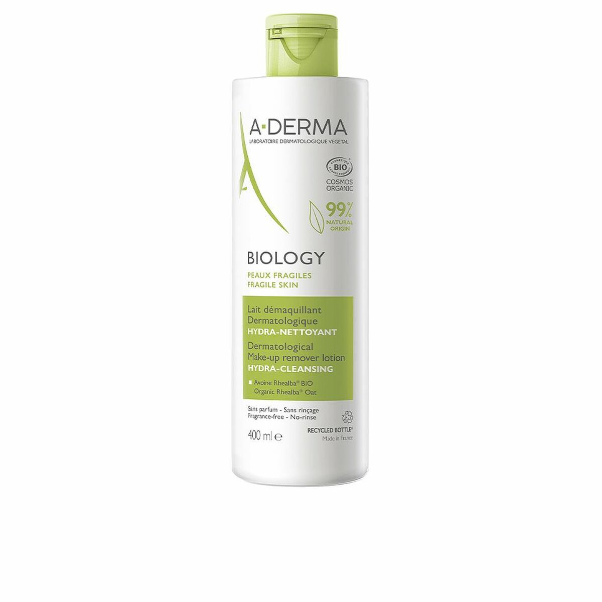 Make Up Remover Cream A-Derma Biology (400 ml) hudplejeemballage