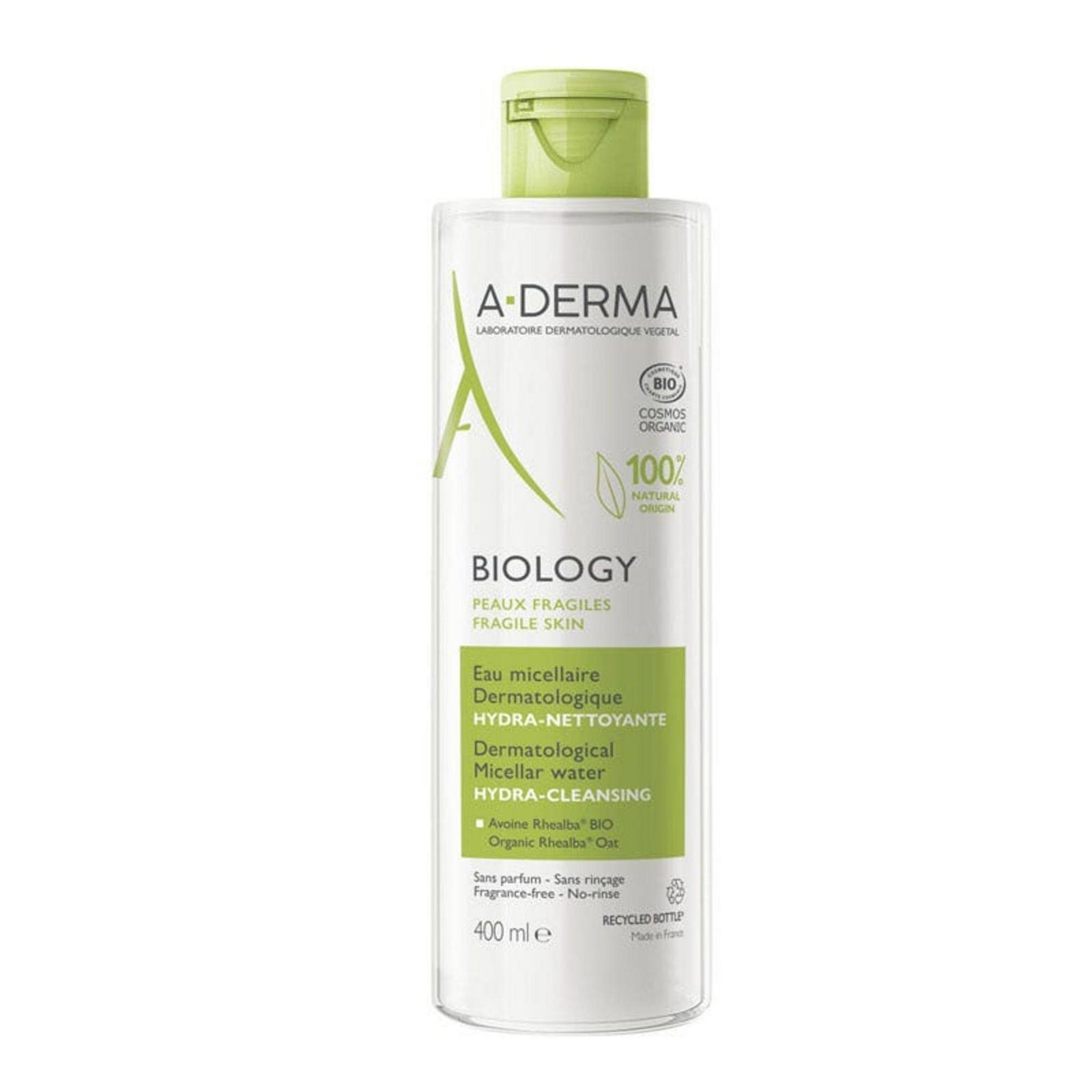 A-Derma, Biology, Hydrating, Micellar Water, All Skin Types, 400 ml