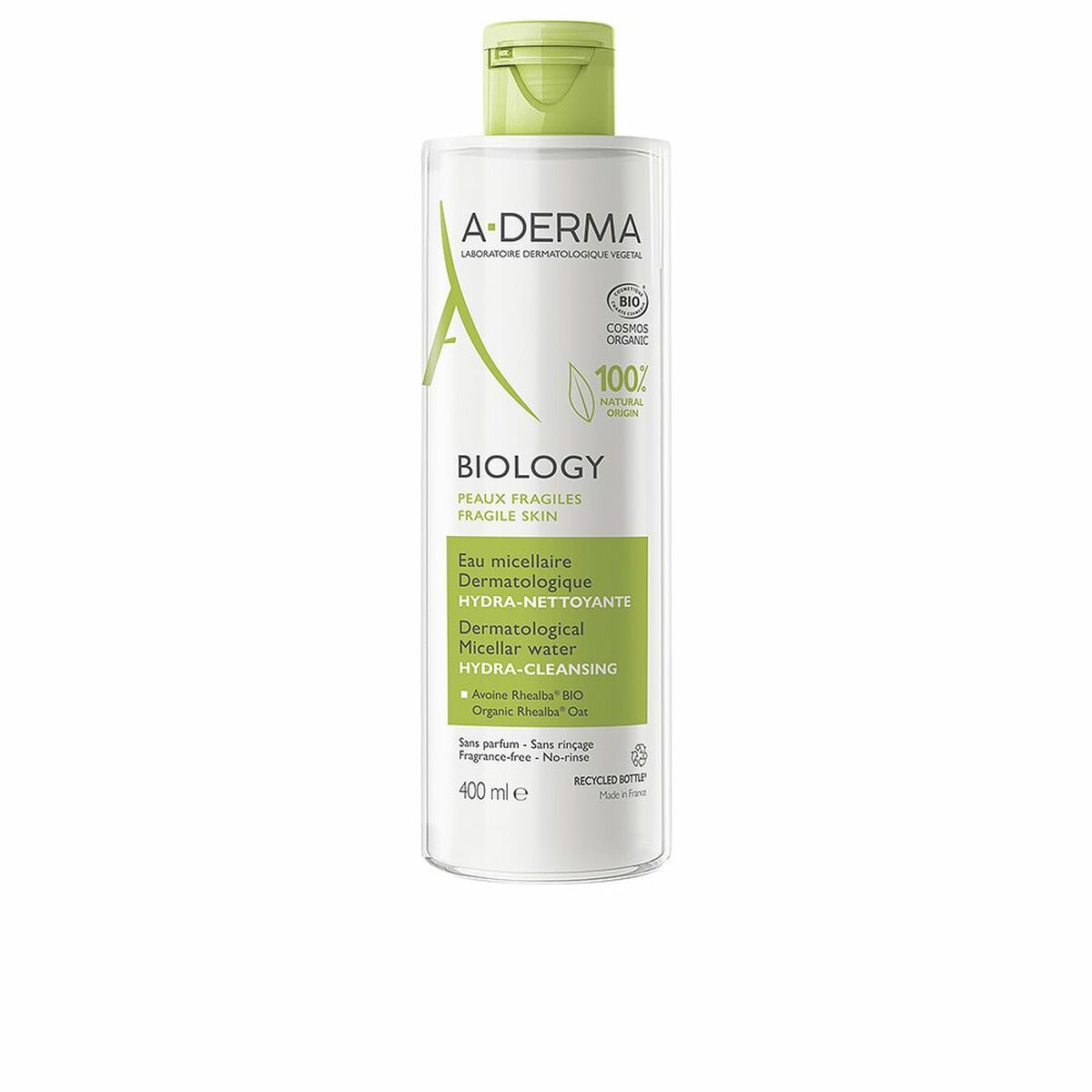 Micellar Water A-Derma Biology 400 ml produktemballage