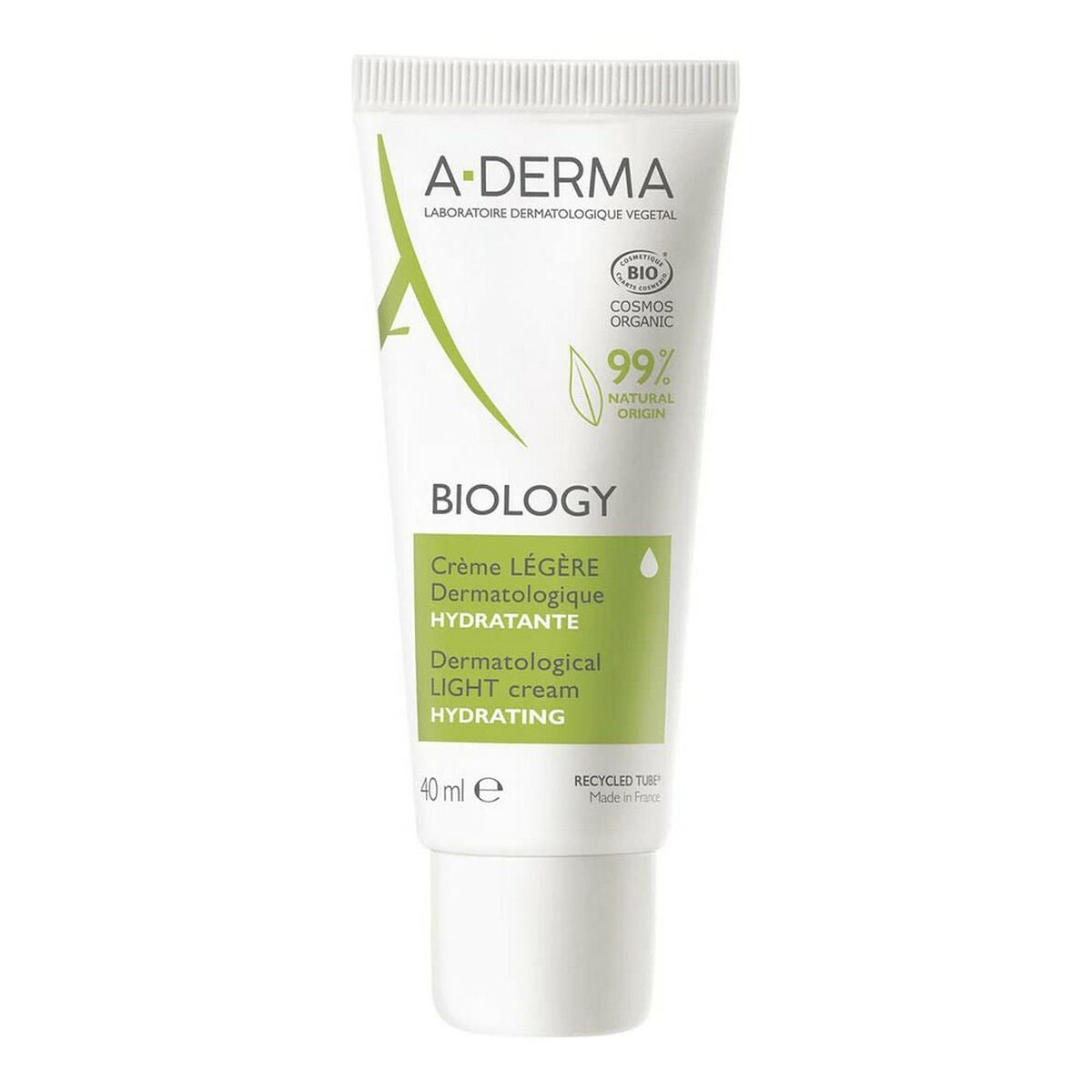 Hydrating Cream A-Derma Biology Light (40 ml) til kvinders hudplejeemballage