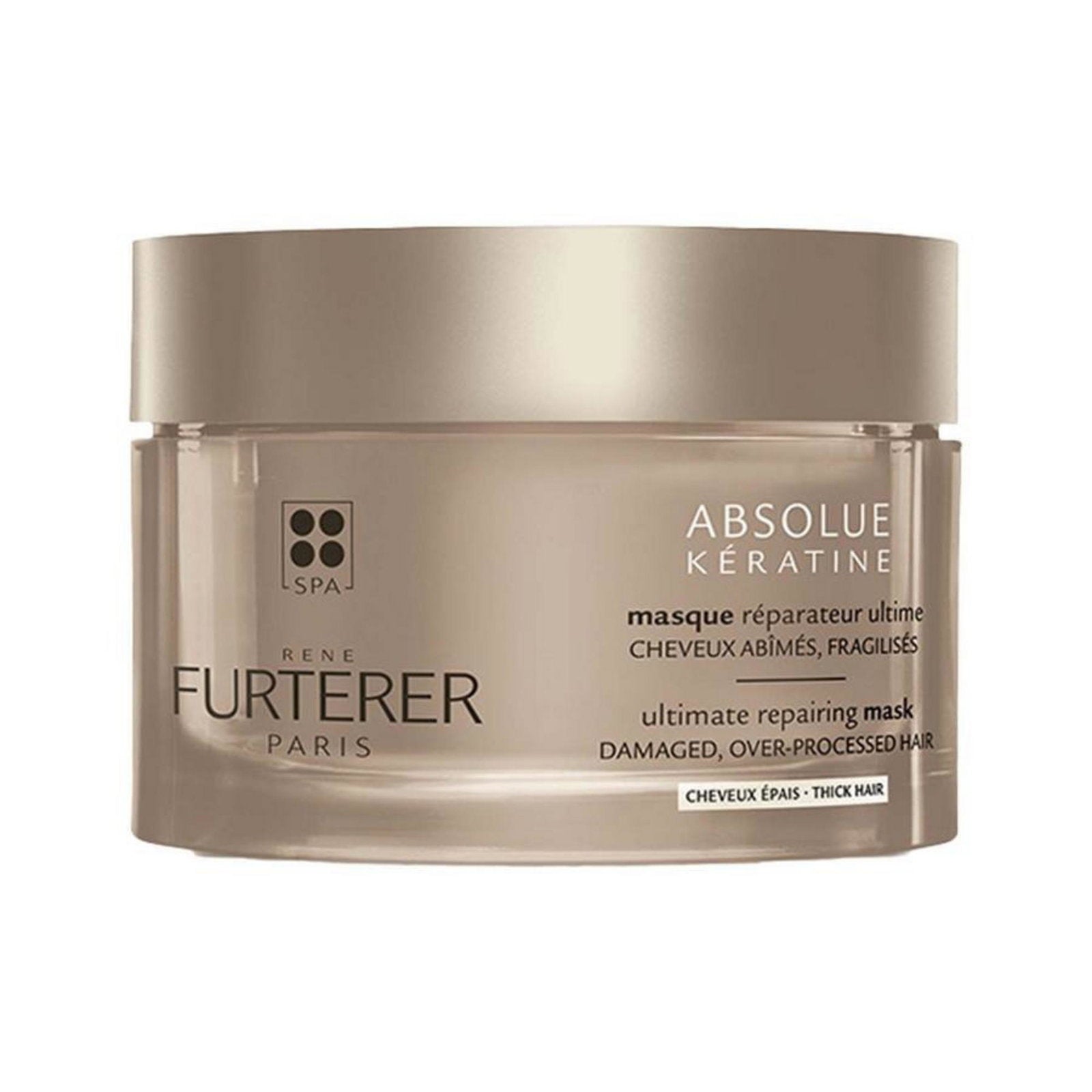 Rene Furterer, Absolue Keratine, Plant-Based, Hair Treatment Cream Mask, Repairs, 200 ml