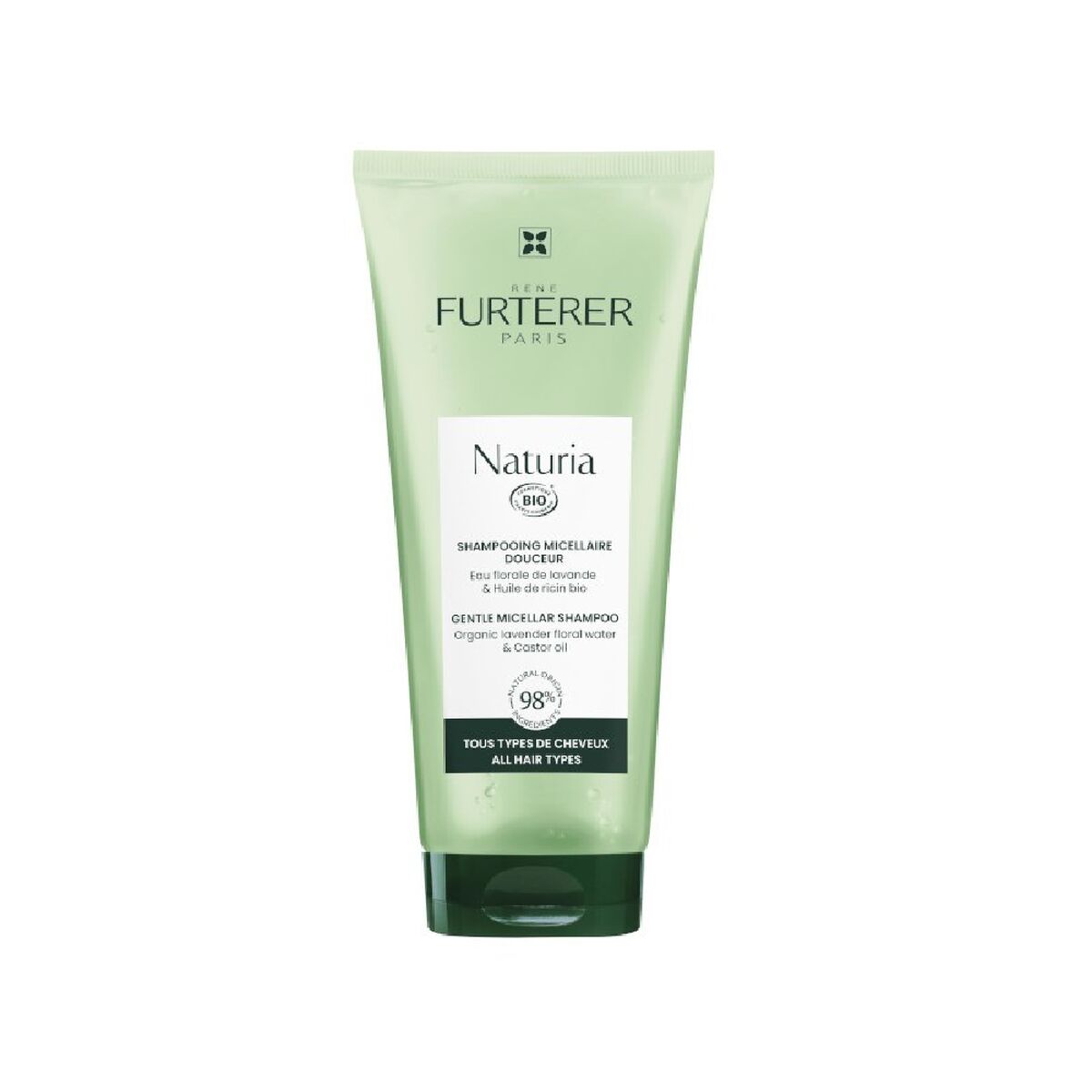 Shampoo René Furterer NATURIA til mænd shampooflaske