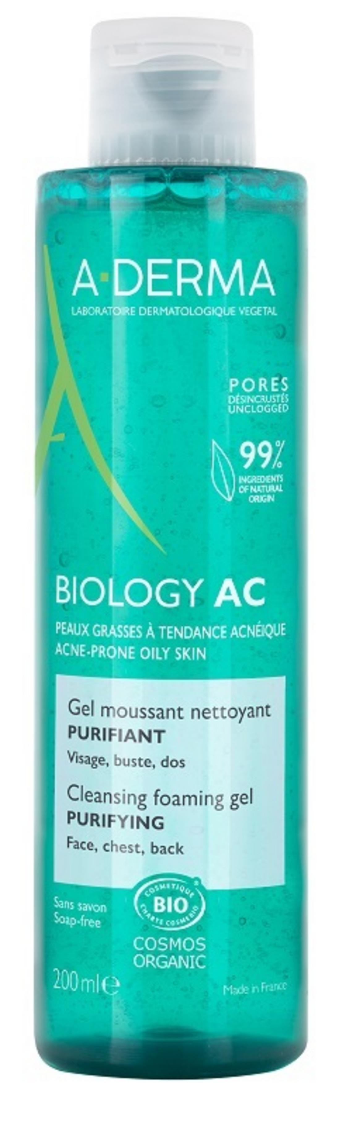 A-Derma, Biology AC, Purifying, Cleansing Gel, 200 ml