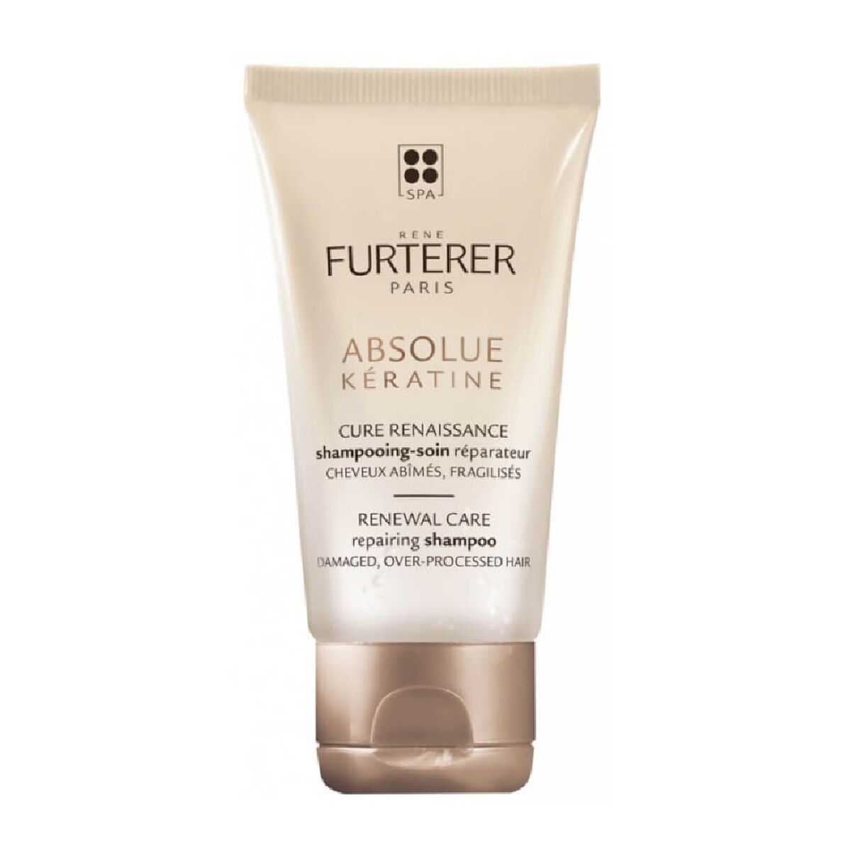 Restorative Shampoo René Furterer Absolue Kératine 50 ml til kvinder shampooflaske