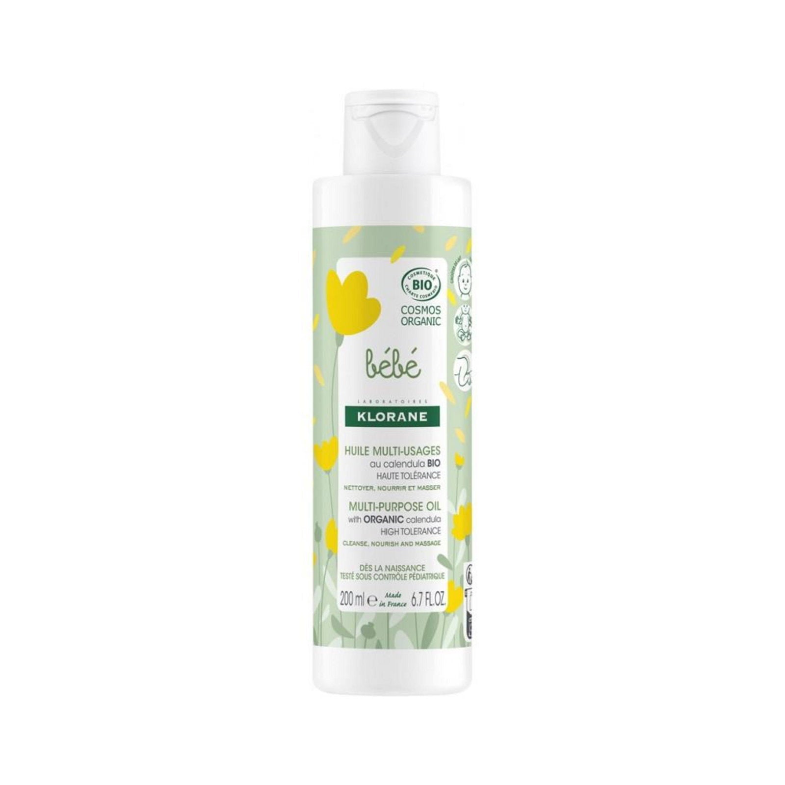 Klorane, Baby, Natural, Nourishes, Morning, Oil, Body, 200 ml