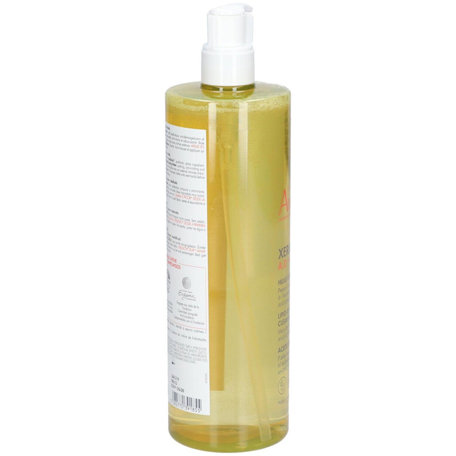 Avene, XeraCalm A.D, Lipid Replenishing, Shower Oil, Body, Sensitive, 750 ml