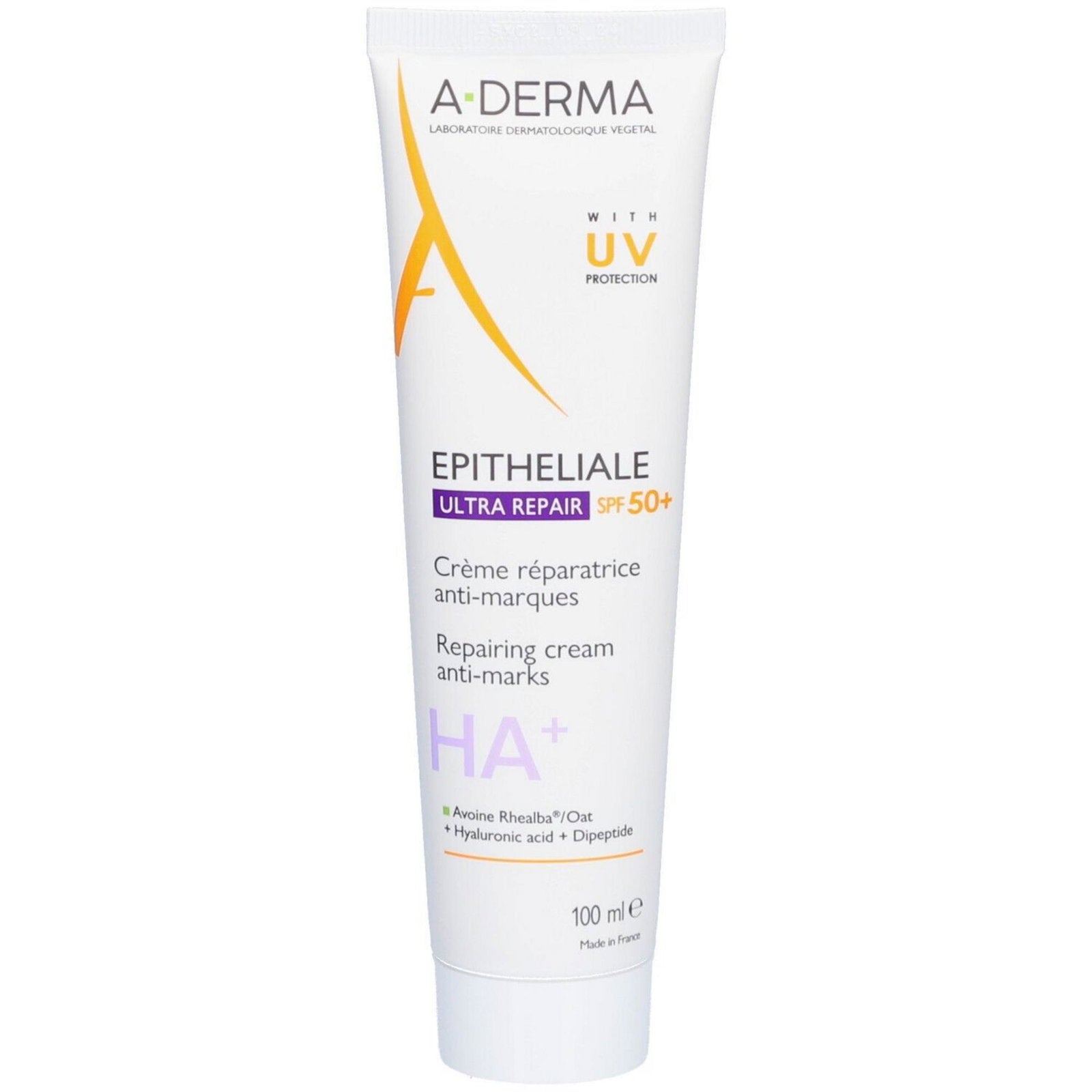 A-Derma, Epitheliale Ultra Repair, Paraben, Repair, Daily, Cream, For Face & Body, SPF 50+, 100 ml