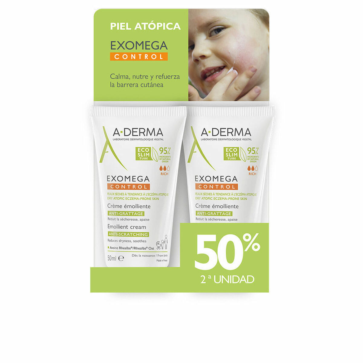 Travel Vanity Case A-Derma Exomega Control produktemballage