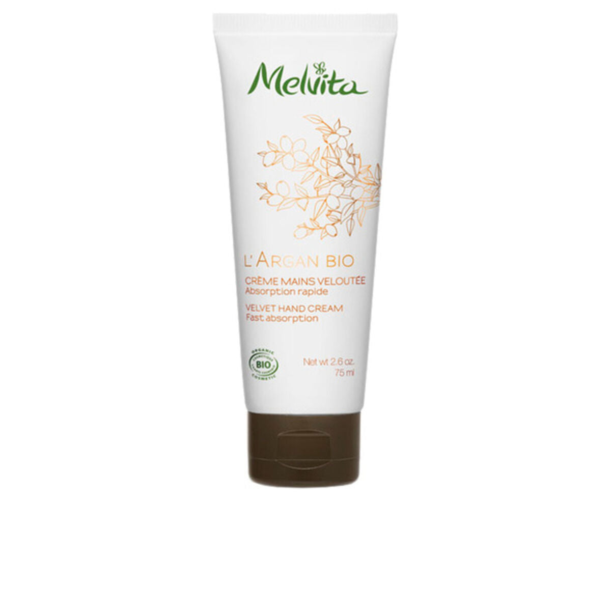 Fugtgivende håndcreme L'Argan Bio Melvita (75 ml) hudplejeemballage
