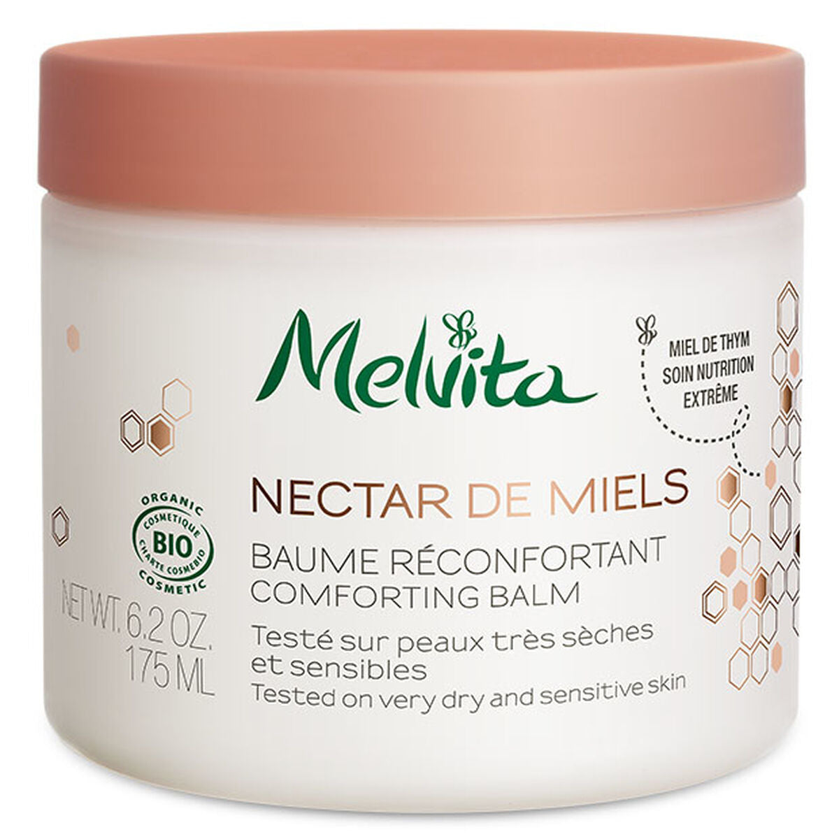 Fugtgivende kropsbalsam Melvita NECTAR DE MIELS 175 ml til kvinder hudpleje emballage